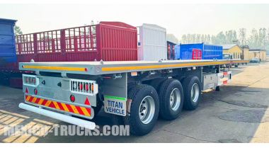 40 Ft 3 Axle Container Flatbed Semi Trailer will be Sent to Veracruz Mexico