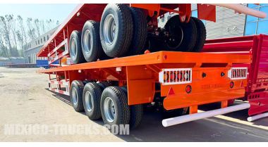 3 Axle Flatbed Truck Trailer will be Exported to Manzanillo Mexico