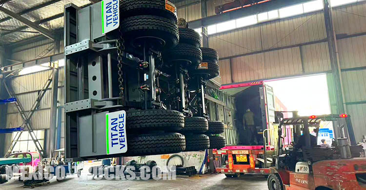 40 Ft 3 Axle Container Flatbed Semi Trailer for Sale in Veracruz Mexico