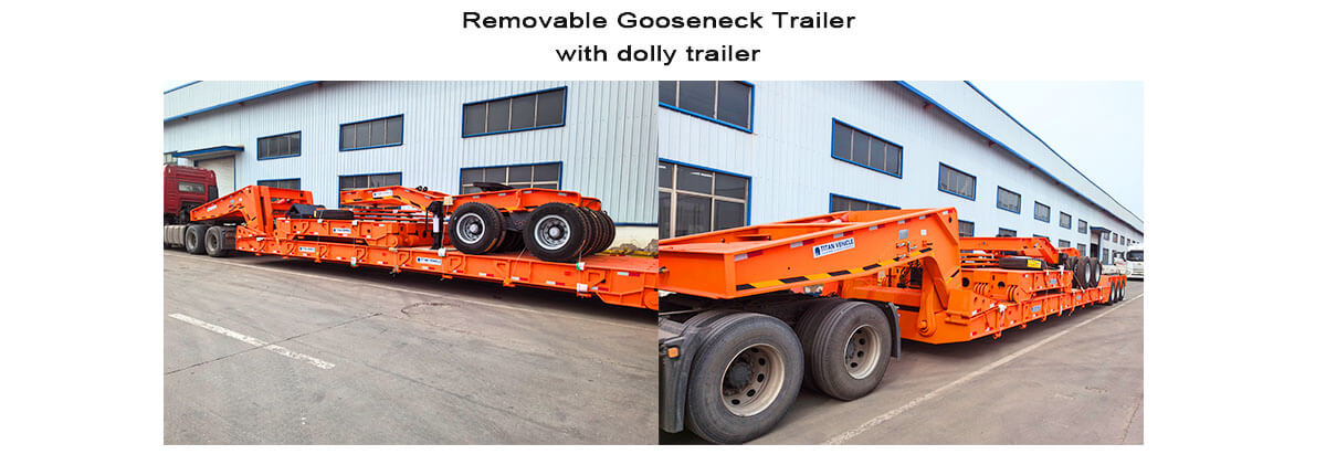 60 Ton 80 Ton Removable Gooseneck Trailer for Sale in Mexico