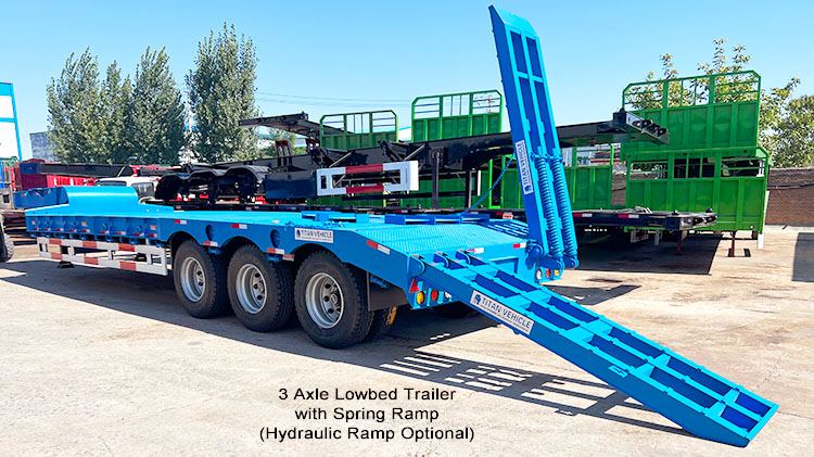 60 Ton 3 Axle Low Bed Trailer Truck - Low Bed Truck for Sale in Mexico
