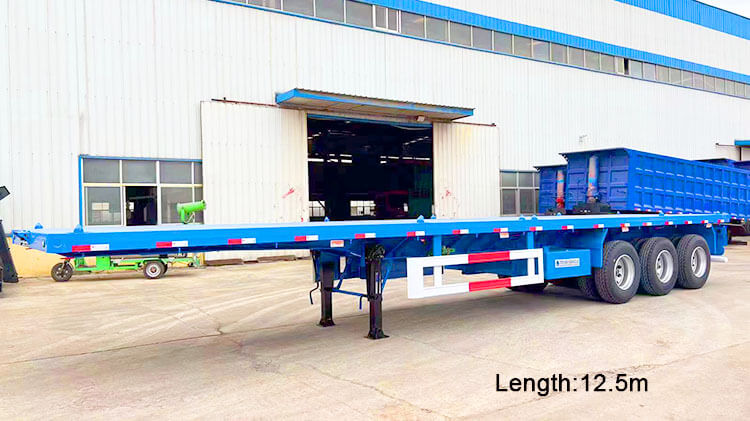 Flatbed Tri Axle Trailer - Heavy Duty 40ft Flatbed Trailer Price for Sale in Mexico