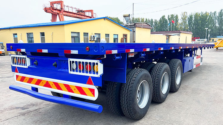 Types of Flatbed Trailers - 3 Axle 40 foot Flatbed Trailer for Sale in Mexico