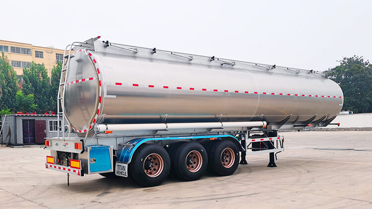 3 Axle 40000 Liters Aluminum Tanker Semi Trailer for Sale in Mexico