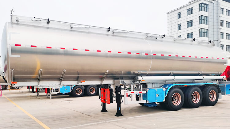 3 Axle 40000 Liters Aluminum Tanker Semi Trailer for Sale in Mexico