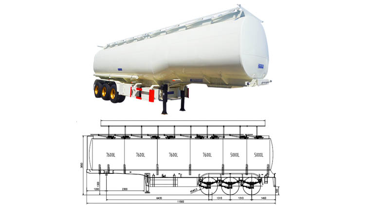 40 Cubic Fuel Tanker Trailer for Sale Near Me in Mexico