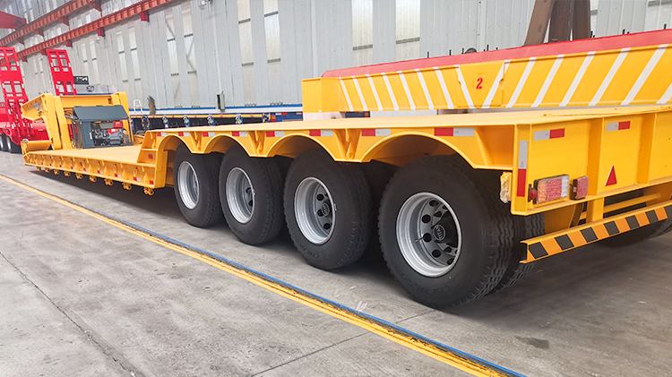 Heavy Equipment Transport 100 Ton Lowboy Trailer for Sale in Mexico