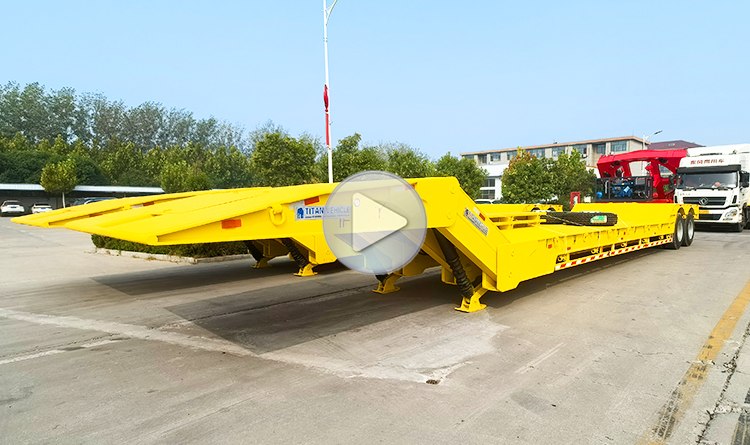 2 Axle 50 Ton Folding Gooseneck Trailer for Sale in Mexico