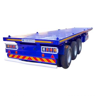 3 Axle Flatbed Tractor Trailer